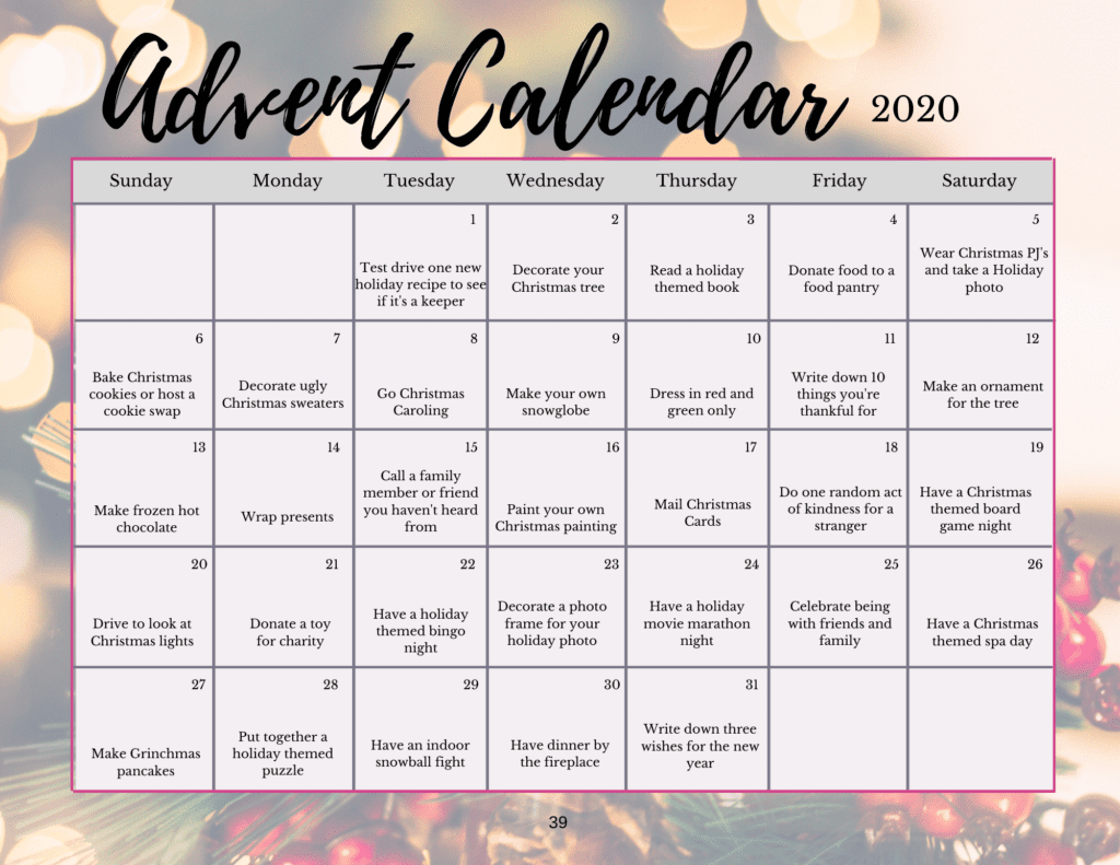 2020 Advent Calendar
