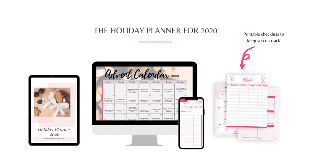 2020 Printable Holiday Planner and Organizer