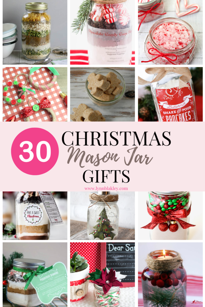 30 Christmas Mason Jar Gifts for the holidays
