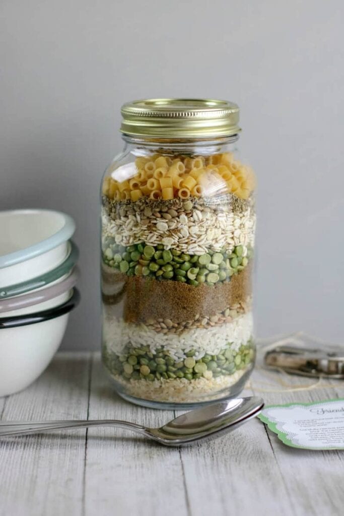 Friendship Soup Gift in a Mason Jar by Confessions of an Overworked Mom