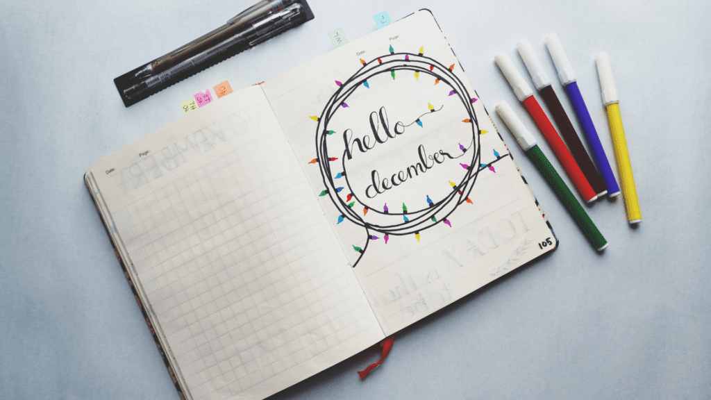 Bullet Journal December Spread