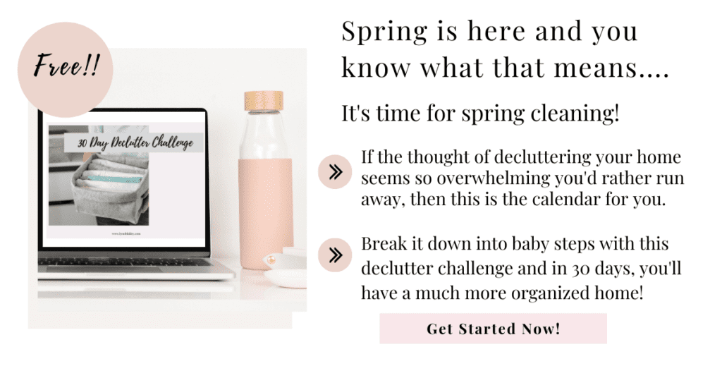 Sign up for the free declutter challenge